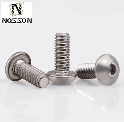 Finition à l'oxyde noir M2 M2.5 M3 M4 M5 M6 Titane Tête de bouton Hex Socket Screw INCH Système de mesure pour environnements difficiles