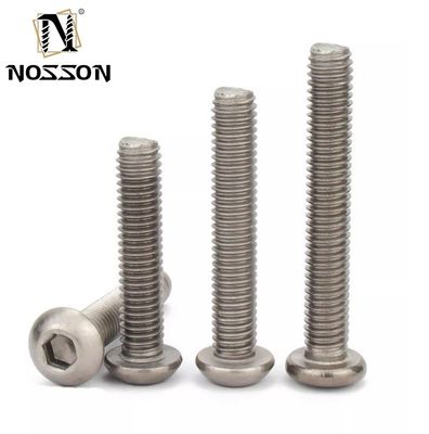 Finition à l'oxyde noir M2 M2.5 M3 M4 M5 M6 Titane Tête de bouton Hex Socket Screw INCH Système de mesure pour environnements difficiles