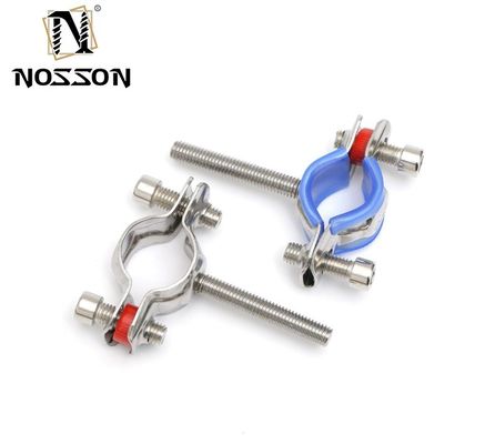 Clampe de câble en acier inoxydable coussinée en caoutchouc sur mesure pour l'installation de tuyaux et de fils fixes 16-300mm Standard