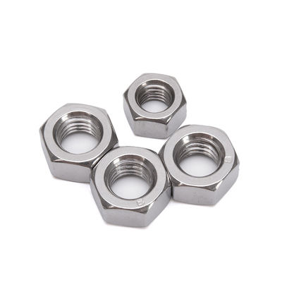 M18 à M48 en acier inoxydable métrique et pouce DIN934 Titane M3 fil zinc jaune-chromate plaqué personnalisé