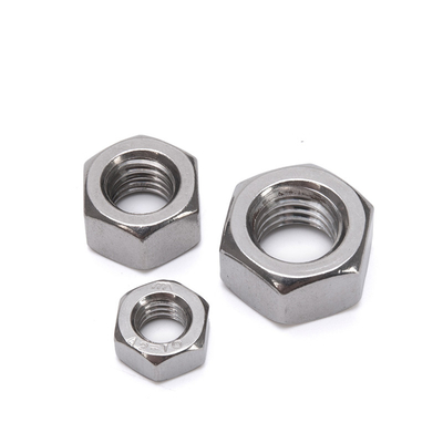 Noix hexagonale platée en zinc GB standard avec fils féminins et matériau en acier au carbone Industrie de détail Essentiel