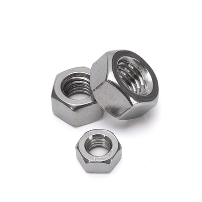 Noix hexagonale platée en zinc GB standard avec fils féminins et matériau en acier au carbone Industrie de détail Essentiel