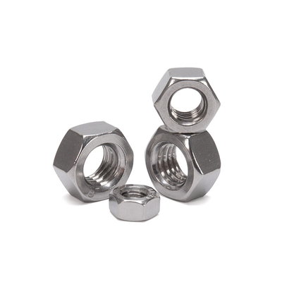 Noix hexagonale platée en zinc GB standard avec fils féminins et matériau en acier au carbone Industrie de détail Essentiel