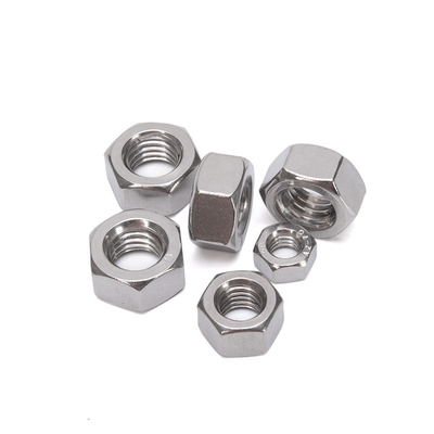 Noix hexagonale platée en zinc GB standard avec fils féminins et matériau en acier au carbone Industrie de détail Essentiel