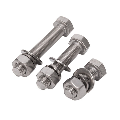 L'approvisionnement direct en laiton en acier inoxydable galvanisé à chaud boulon HEX DIN933 DIN931 pour système de mesure métrique M3 M4 M5 M6 M8 M10 M12 M14 M16 M20
