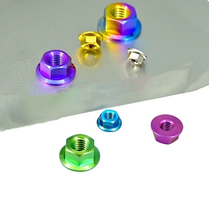 M60 métrique anodisé de l'or rouge Noix d'arachide pour l'industrie automobile DIN Standard aluminium aromatisé Noix de tasse 304 acier inoxydable