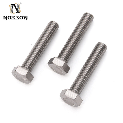 L'approvisionnement direct en laiton en acier inoxydable galvanisé à chaud boulon HEX DIN933 DIN931 pour système de mesure métrique M3 M4 M5 M6 M8 M10 M12 M14 M16 M20