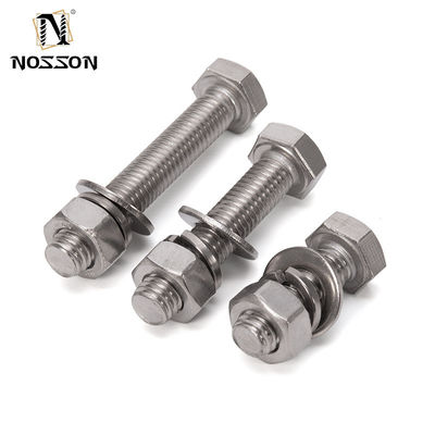 Grade de fabrication 8.8 Serre à vis à boulons et écrous DIN931 DIN933 pour M3 M4 M5 M6 M8 M10 M12 M14 M16 M20 en finition simple