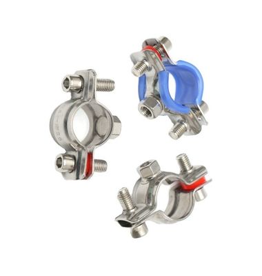 Appareils de support personnalisés en acier inoxydable à poing rapide, pinces de tuyaux en caoutchouc pour isolation de tuyaux standard de 16 à 300 mm