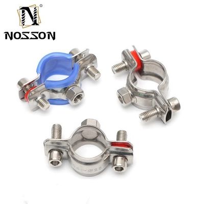 Appareils de support personnalisés en acier inoxydable à poing rapide, pinces de tuyaux en caoutchouc pour isolation de tuyaux standard de 16 à 300 mm