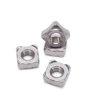 Noix de soudure carrées en acier inoxydable 304 pour fils M3-M12 dans les applications de l'industrie du détail