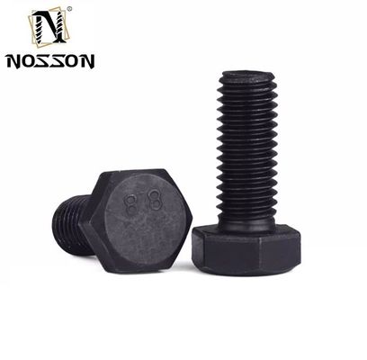 Métrique M3 M4 M5 M6 M8 M10 M12 M14 M16 M20 vis TC boulons écrous laveuse en acier 4.8/8.8 DIN933/931 Fermeture avec finition en zinc