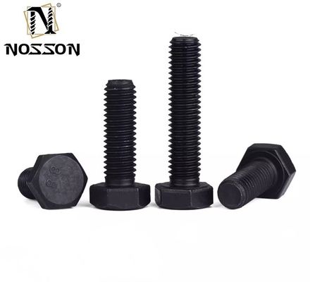 Métrique M3 M4 M5 M6 M8 M10 M12 M14 M16 M20 vis TC boulons écrous laveuse en acier 4.8/8.8 DIN933/931 Fermeture avec finition en zinc