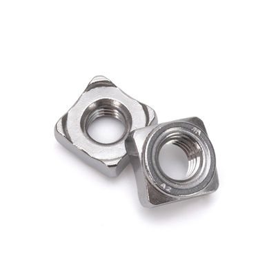 Norme ISO Classe 8 10 Acier huilé Din 928 Projection carrée soudage écrous de soudage pour les équipements et machines de soins de santé