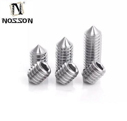 Fermeture à vis en acier inoxydable 304 à tête de plaque poli DIN916 Fermeture à vis hexagonale sans tête avec DIN standard et polissage M1-M12