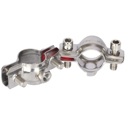 Clampes de tuyauterie standard ou non standard et inserts de mesure métrique Clampes en caoutchouc à selle métallique avec pinces industrielles