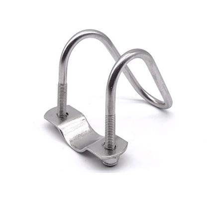 Acier inoxydable 304 316 Double pince à tuyaux en forme de U pour M3 M4 M5 M6 M8 M10 M12 M16 M20 tuyaux JIS standard finition simple