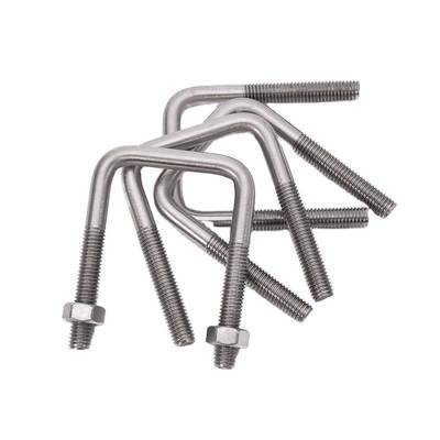 Acier inoxydable 316 boulons U à courbure ronde plate DIN1142 Spécial pour M3 M4 M5 M6 M8 M10 M12 M16 M20 ANSI/ASME