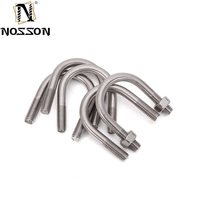 Acier inoxydable 316 boulons U à courbure ronde plate DIN1142 Spécial pour M3 M4 M5 M6 M8 M10 M12 M16 M20 ANSI/ASME