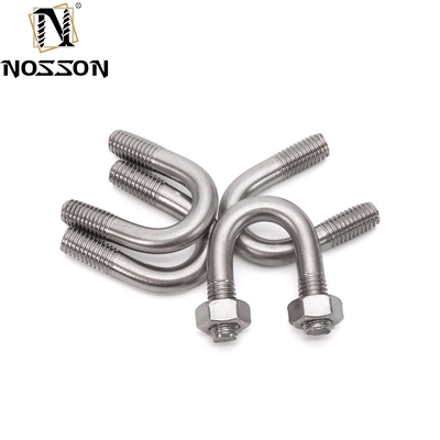 Acier inoxydable 316 boulons U à courbure ronde plate DIN1142 Spécial pour M3 M4 M5 M6 M8 M10 M12 M16 M20 ANSI/ASME