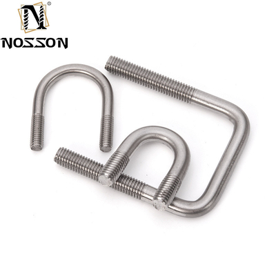 Acier inoxydable 316 boulons U à courbure ronde plate DIN1142 Spécial pour M3 M4 M5 M6 M8 M10 M12 M16 M20 ANSI/ASME