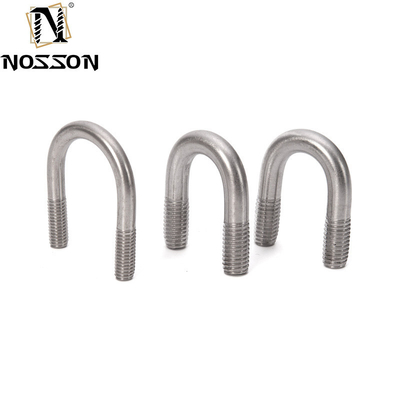 Acier inoxydable 316 boulons U à courbure ronde plate DIN1142 Spécial pour M3 M4 M5 M6 M8 M10 M12 M16 M20 ANSI/ASME