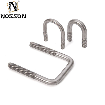 Acier inoxydable 316 boulons U à courbure ronde plate DIN1142 Spécial pour M3 M4 M5 M6 M8 M10 M12 M16 M20 ANSI/ASME