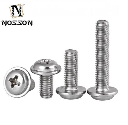 Zinc Finition personnalisée d'approvisionnement direct en acier de la flange de la tête de bouton de prise de vis M3 M4 M5 M6 Cross Hex Socket de la tête de laveuse à flanges