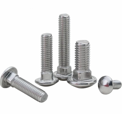 Finition simple SS304 SS316 Coche galvanisée Bolt Nut M4 M5 M6 M8 M10 avec A2-70/A4-80/304/316 Grade et acier de haute qualité