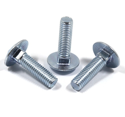 Finition simple SS304 SS316 Coche galvanisée Bolt Nut M4 M5 M6 M8 M10 avec A2-70/A4-80/304/316 Grade et acier de haute qualité