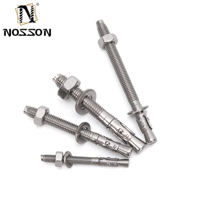 Boulon d'ancrage en acier inoxydable 304 pour projets de construction en finition brillante non revêtue et diamètre 5/16 IN