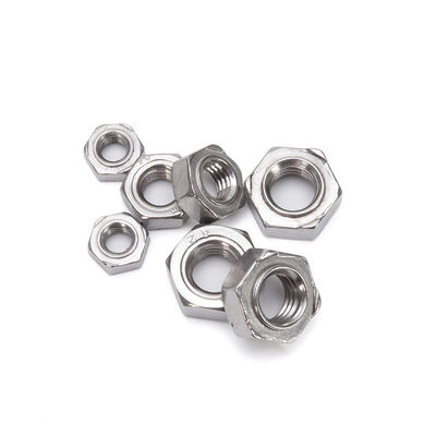 DIN929 acier inoxydable 304 316 A2 A4 fil écrous de soudure hexagonale pour l'industrie générale norme DIN grade 4 5 6 par DIN929