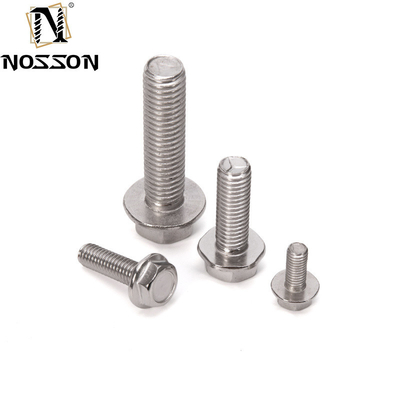Boulons de roulement haut de gamme pour les applications lourdes DIN Standard Hex Flange Head Serrated Screws A2-70/A4-80/304/316