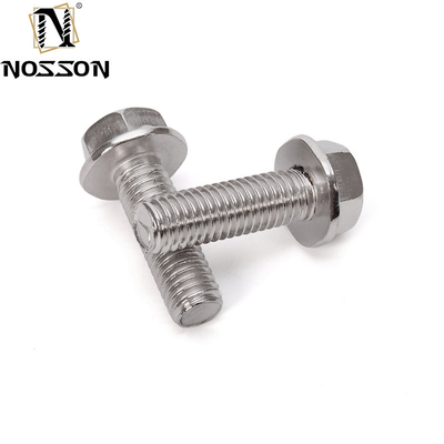 Boulons de roulement haut de gamme pour les applications lourdes DIN Standard Hex Flange Head Serrated Screws A2-70/A4-80/304/316