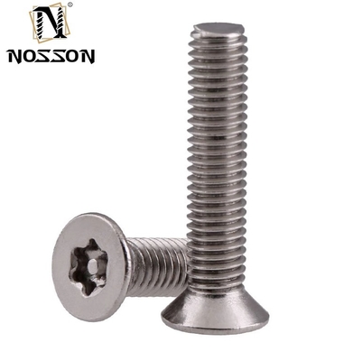 ANSI/ASME Standard 304 en acier inoxydable Torx tête de panneau ronde avec épingle vis de sécurité anti-vol à six bouts bouton de tête à l'épreuve de la falsification boulons