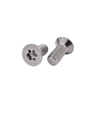 Système de mesure métrique Tête plate en acier inoxydable tamper proof anti-vol Torx vis de sécurité avec broche M3 M4 M5 M6 M7 M8