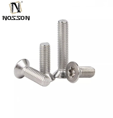 Système de mesure métrique Tête plate en acier inoxydable tamper proof anti-vol Torx vis de sécurité avec broche M3 M4 M5 M6 M7 M8