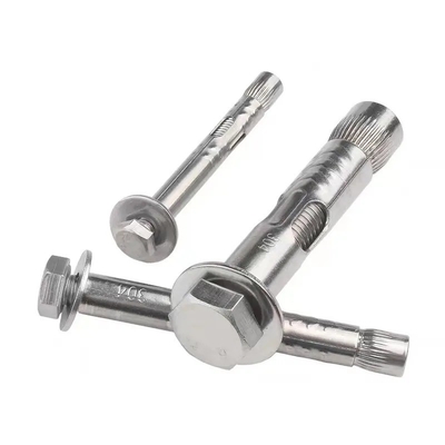 Exemple d'acier inoxydable de finition brune B8MSH B8M B8 B7 18-8 INOX 1/4 pouces Hex Head Sleeve Anchor pour les applications lourdes