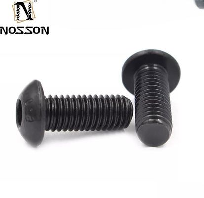 Écrans à bouton métriques en acier allié noir à hexagone ISO7380 et système de mesure métrique pour les applications lourdes