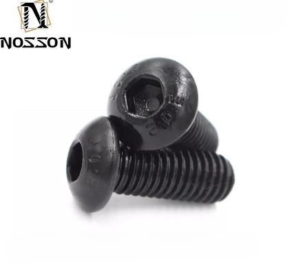 Écrans à bouton métriques en acier allié noir à hexagone ISO7380 et système de mesure métrique pour les applications lourdes