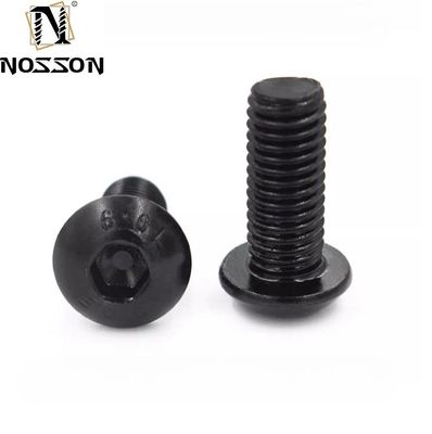 Écrans à bouton métriques en acier allié noir à hexagone ISO7380 et système de mesure métrique pour les applications lourdes