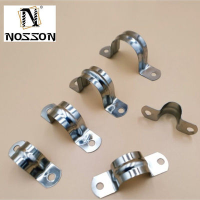 Clamps de tuyau en acier inoxydable galvanisé de type U Clamps de tuyau de selle Clamps de routage pour connexions de tuyaux durables Clamps lourds