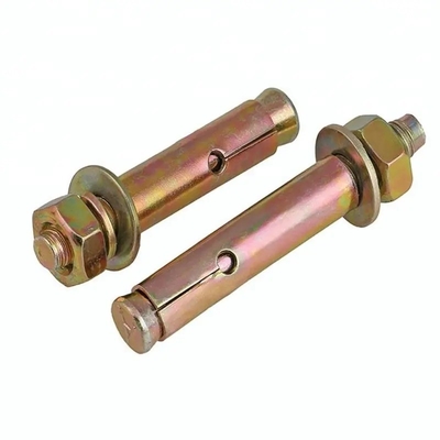 Boulons d'ancrage à expansion en fer plaqué en zinc jaune Gr 4.8 8.8 10.9 12.9 Norme ISO GB 22795 Capacité bleue Demandez-nous plus