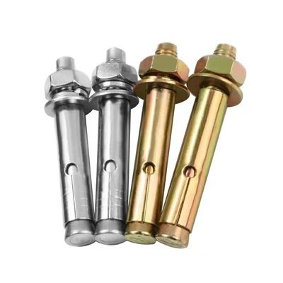 5/16IN Diamètre en acier inoxydable Couleur Zinc Plating Jaune Acier au carbone galvanisé Classe 4.8 8.8 10.9 12.9 Ancres pour durables