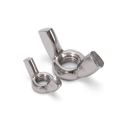 Traitement de l'eau métrique en acier inoxydable 304 M3 M4 M5 M6 M8 M10 M12 M16 Noix d'aile de papillon Boulon et Noix Din Zinc Noix d'aile blanche