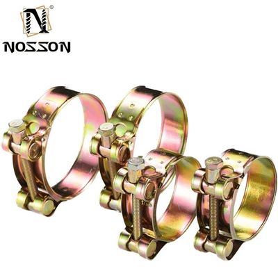 Clampe de tuyau solide robuste lourd de qualité industrielle JIS standard avec revêtement en zinc