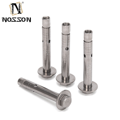 Bolt d'ancrage en béton à tête hexagonale en acier inoxydable M6M8M10M12 Capacité 700 Bleu Diamètre 5/16 IN TiCN