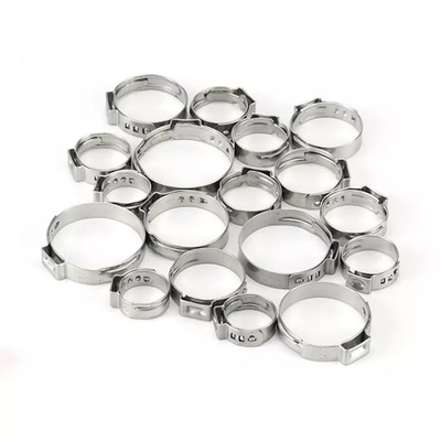 Système de mesure métrique Serre à tuyau sans pas à oreille unique pour raccords de plomberie Pex ZINC Finition JIS Standard