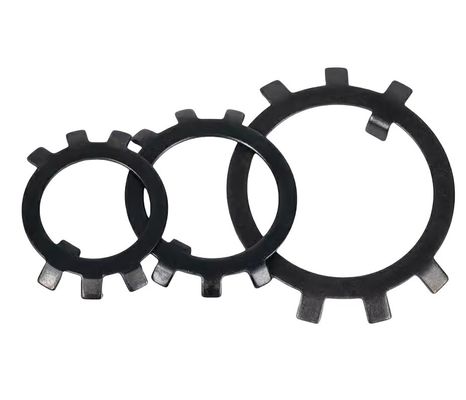 Laveuse à serrure à ressort dans les produits alimentaires et les boissons ANSI/ASME Laveuse à six griffes en acier au carbone standard pour les noix rondes de tailles M6-M30