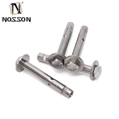 Bolt d'ancrage en béton à tête hexagonale en acier inoxydable M6M8M10M12 Capacité 700 Bleu Diamètre 5/16 IN TiCN